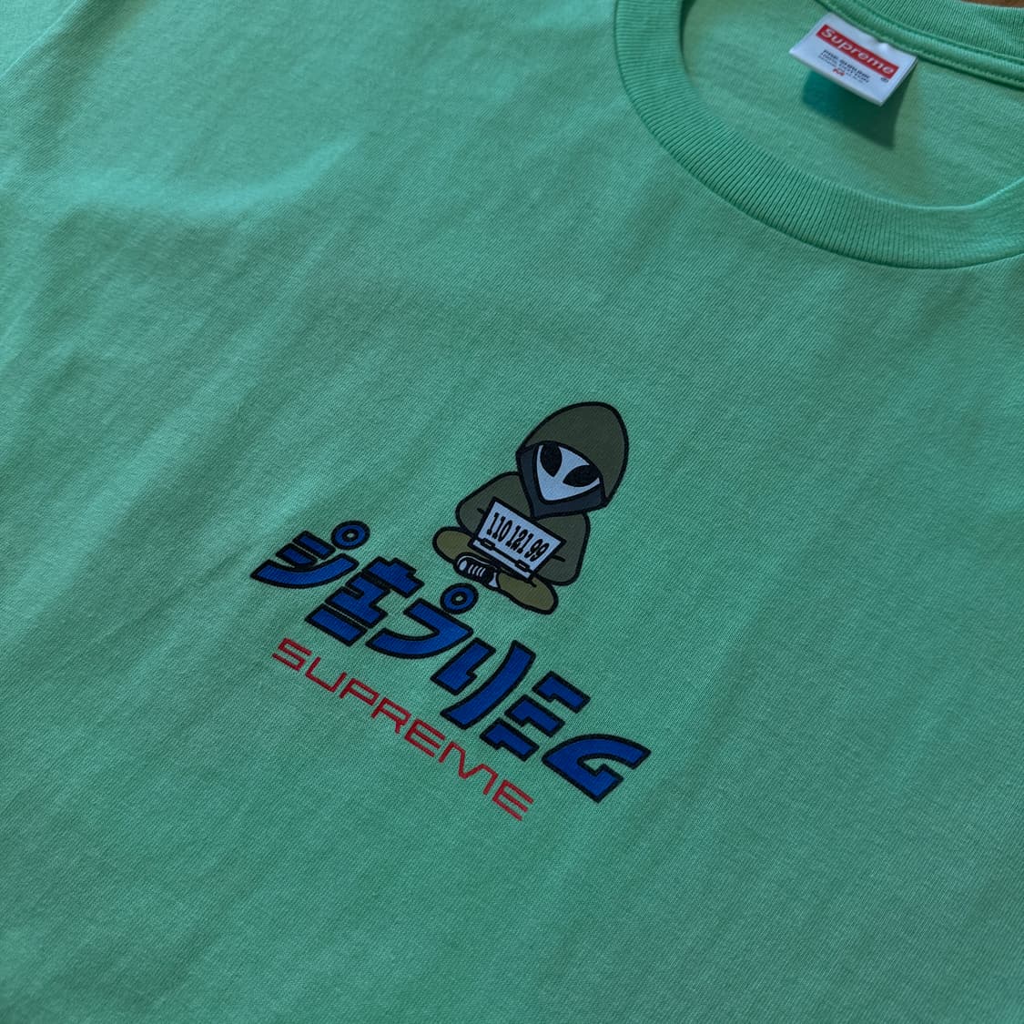슈프림 숏슬리브 그린 M 미착용 신품 상품이미지3