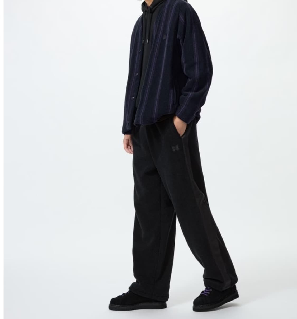 유니클로 x 니들스 플리스 와이드 팬츠 블 엑스라지XL(택/새상품) 상품이미지2