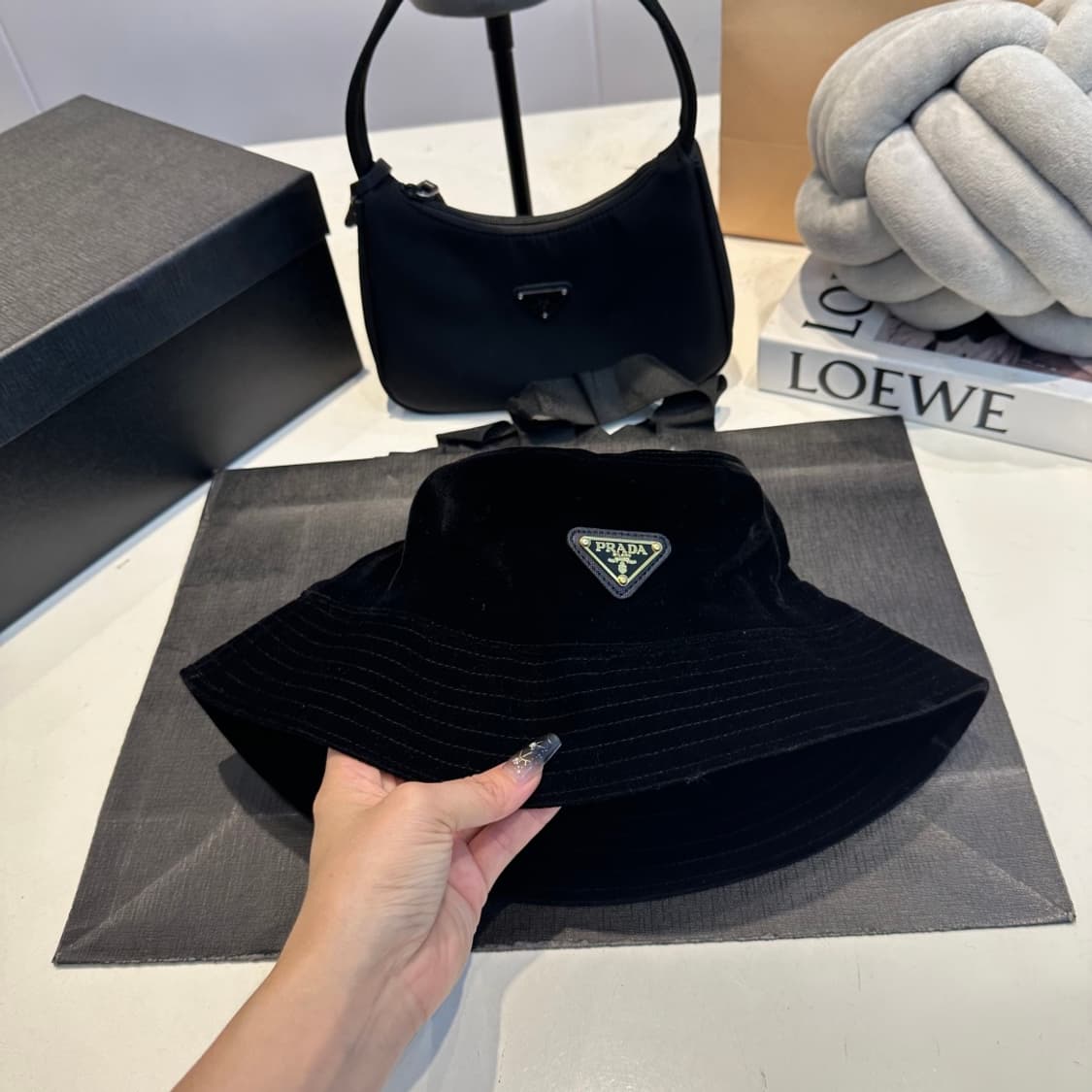 프라다 짜임 햇 4색 벙거지 모자 상품이미지9