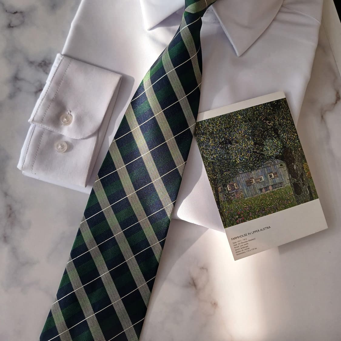 아쿠아스큐텀 실크 그린 아가일 넥타이 9.5cm A+등급 A19078
 상품이미지5