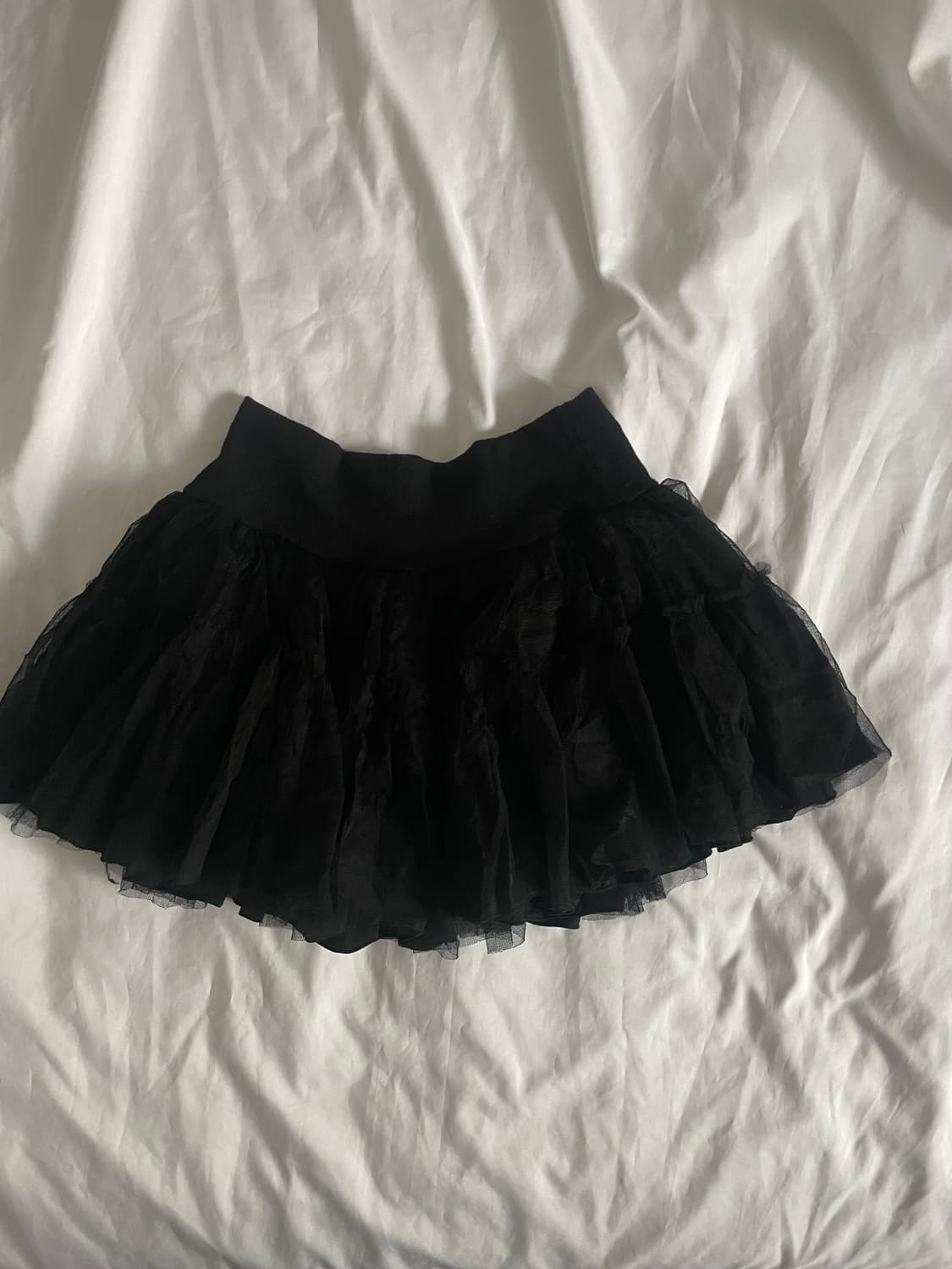 빈티지 레이스 캉캉스커트 블랙 상품이미지1