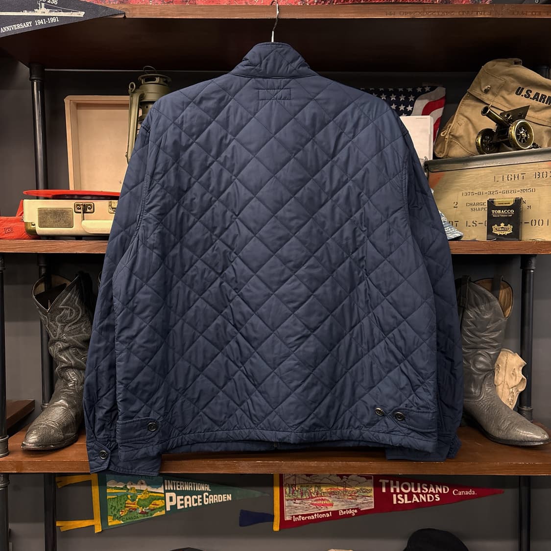 신형라벨 폴로 랄프로렌 다이아몬드 퀼팅자켓 프레피 타탄체크 안감 N836 상품이미지2