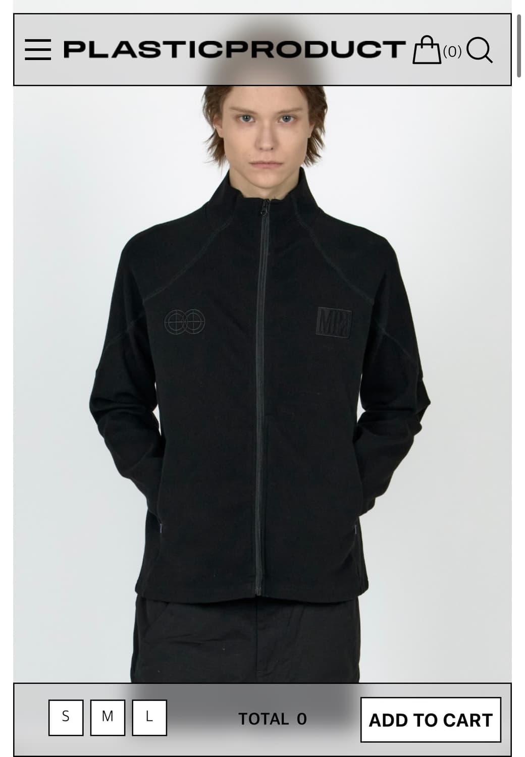 MPa RIBBED ZIP JACKET (BLACK) 상품이미지1