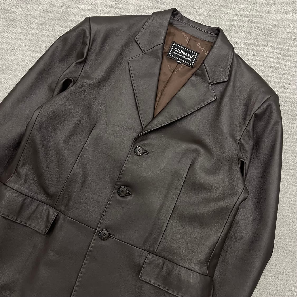 100 빈티지 양가죽 블레이저 레더자켓 상품이미지2
