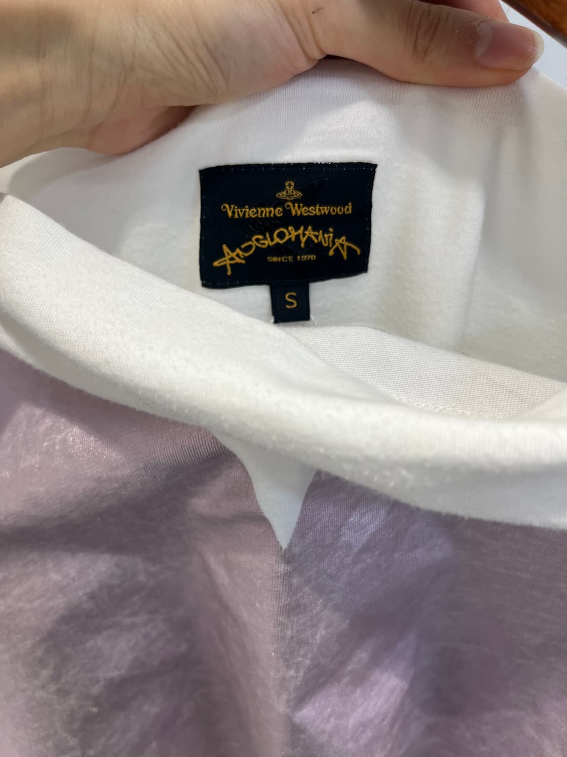 Vivienne westwood 빅하트 하프 오프숄더 반팔 상품이미지5