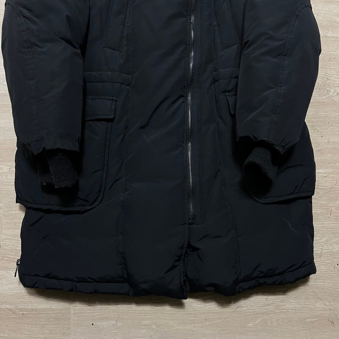 스튜디오 보니 여성 프리미엄 하이넥 덕다운 롱패딩 점퍼 [블랙] M/95 상품이미지3