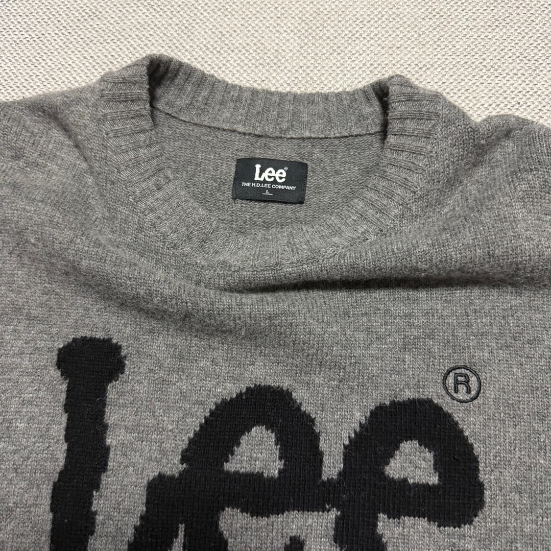 Lee 리 빅로고 니트 상품이미지2