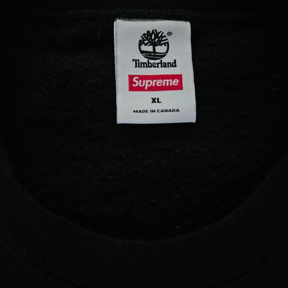 [XL] 슈프림 x 팀버랜드 크루넥 블랙 맨투맨 상품이미지6