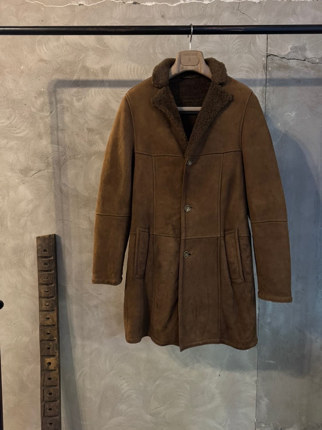 EMMETI 스웨이드 레더 코트 슬림100 상품이미지6