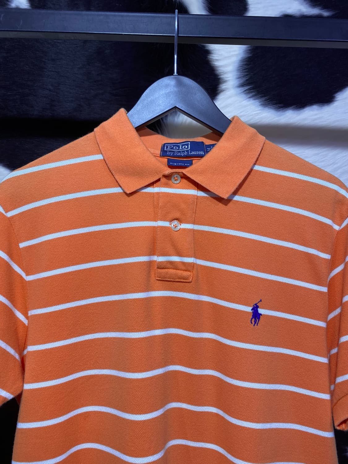 Polo Ralph Lauren 오렌지 화이트 스트라이프 반팔 티셔츠 상품이미지2