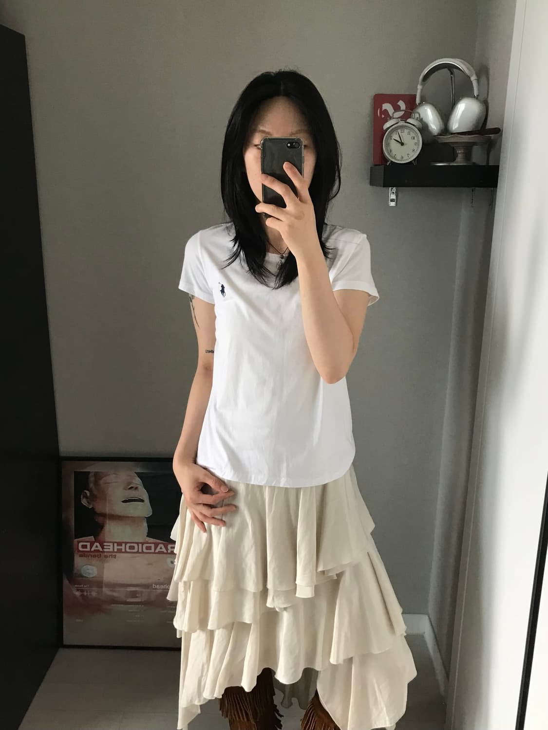 폴로 랄프로렌 포니로고 화이트 반팔티 상품이미지2