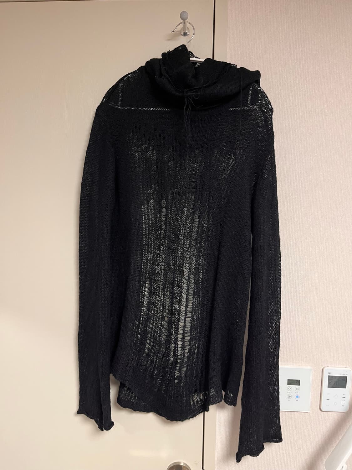 [OS] 알파카모헤어 니트 블랙 상품이미지1