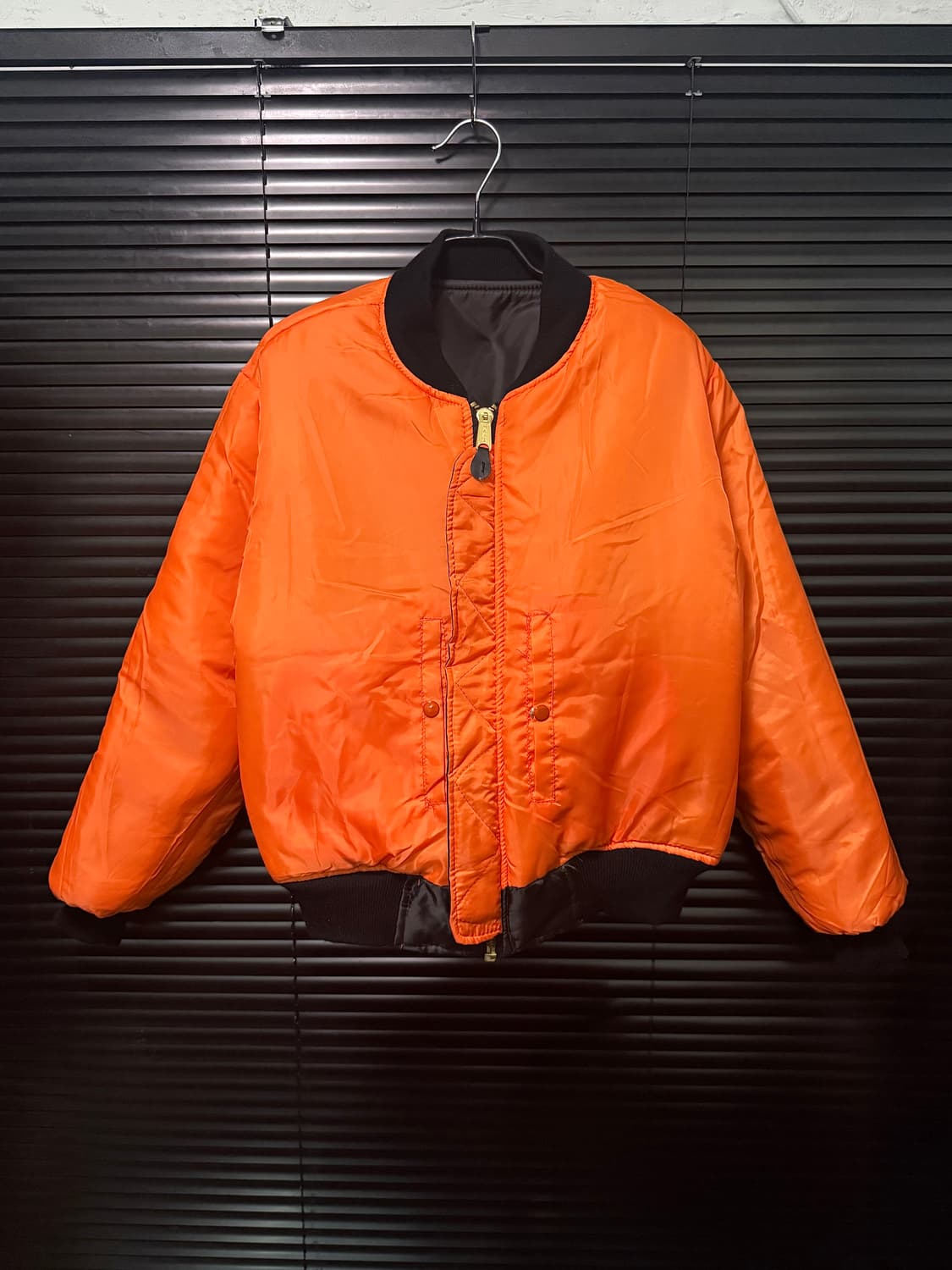 로스코 항공점퍼 블루종 봄버 블랙 XS 리버시블 ma1 ma-1 플라이트 상품이미지6