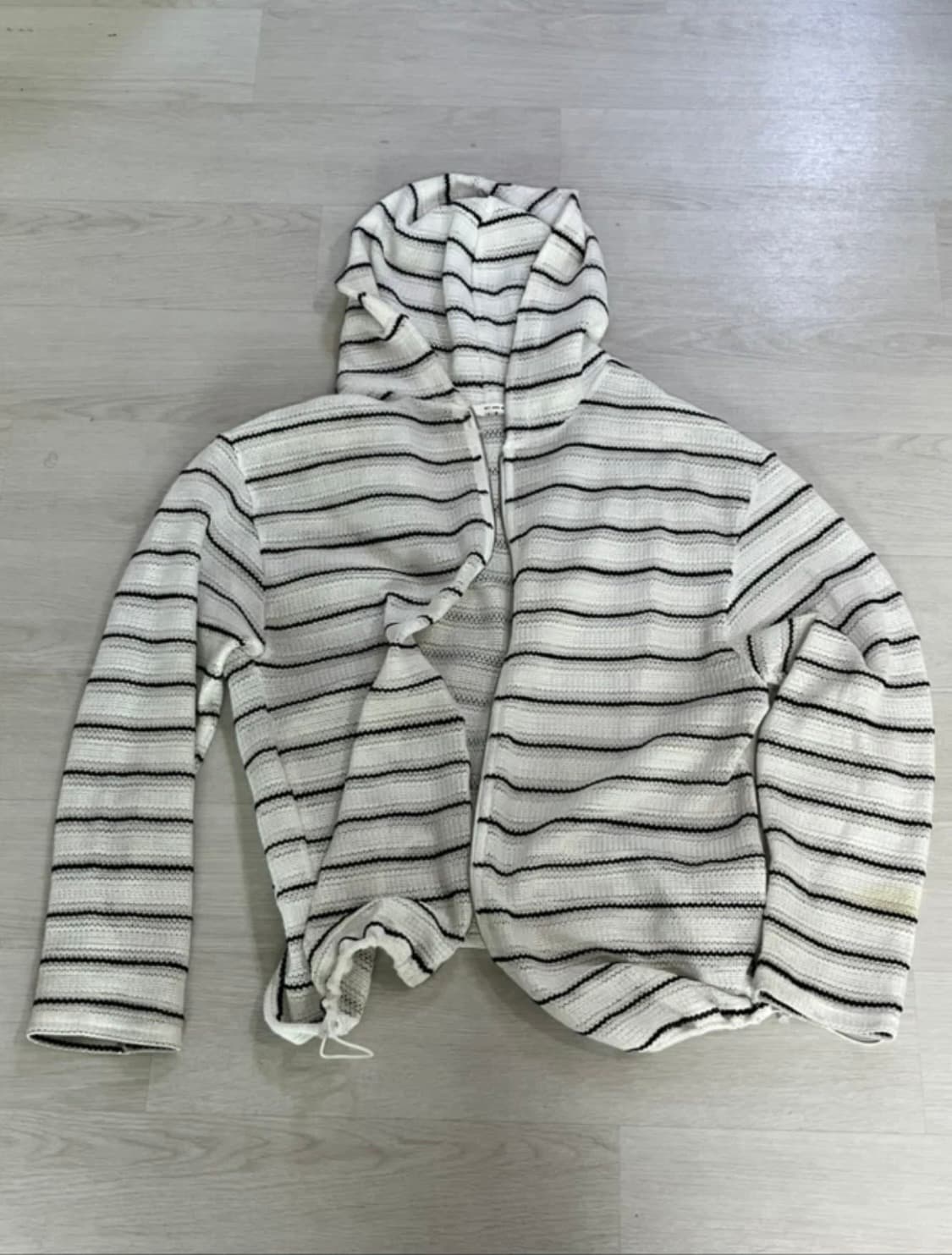 스트라이프 후드 집업 가디건 상품이미지3