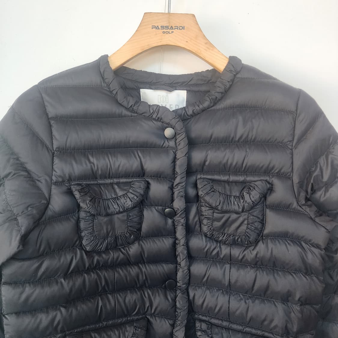 몽디자인 포켓 블랙 패딩 상품이미지2