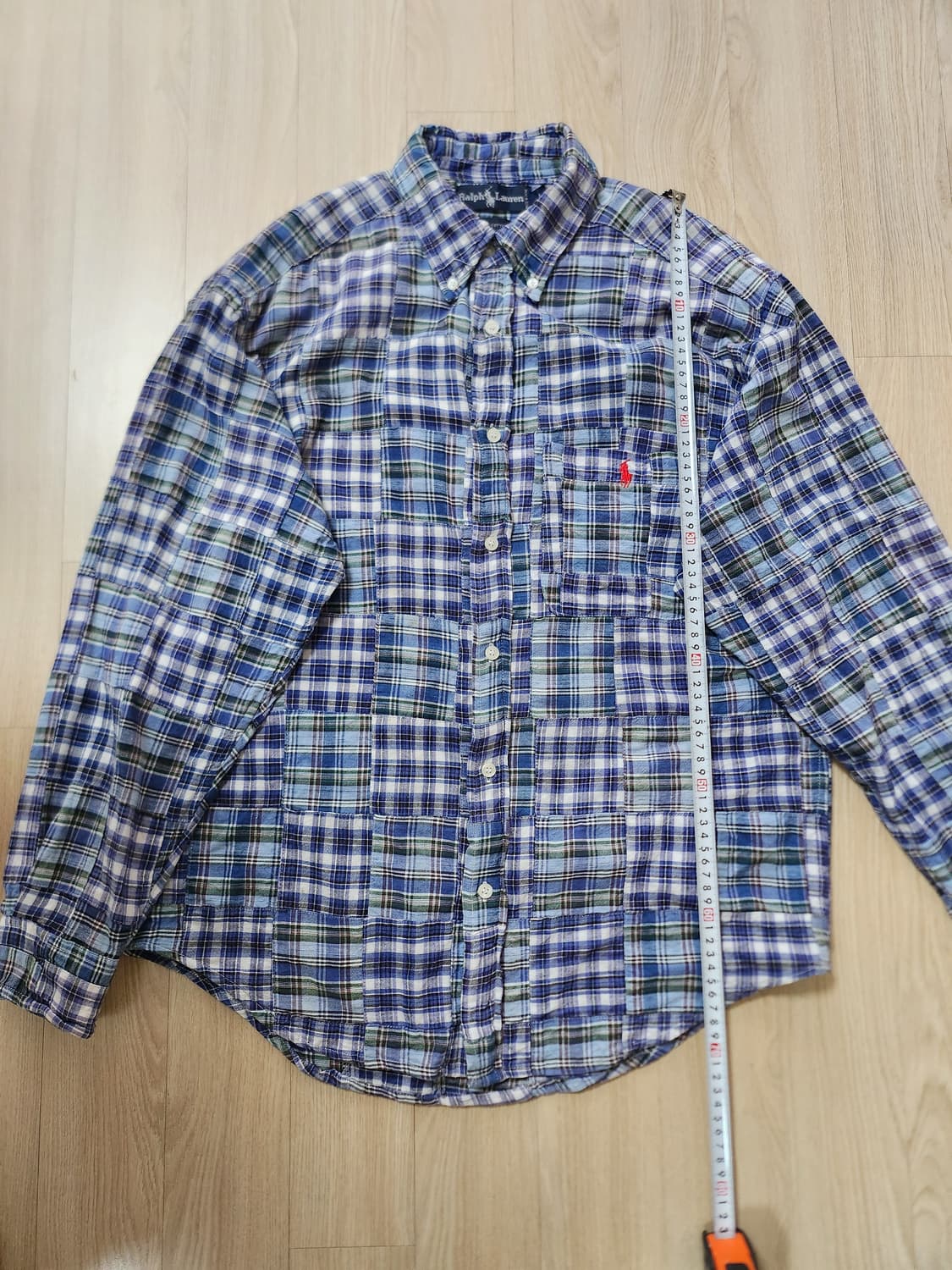 폴로랄프로렌 패치워크셔츠 (L 상품이미지5