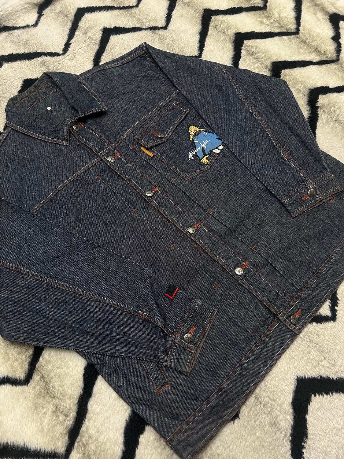 [XL]FUBU 90s 자수 오버핏 데님 자켓 상품이미지2