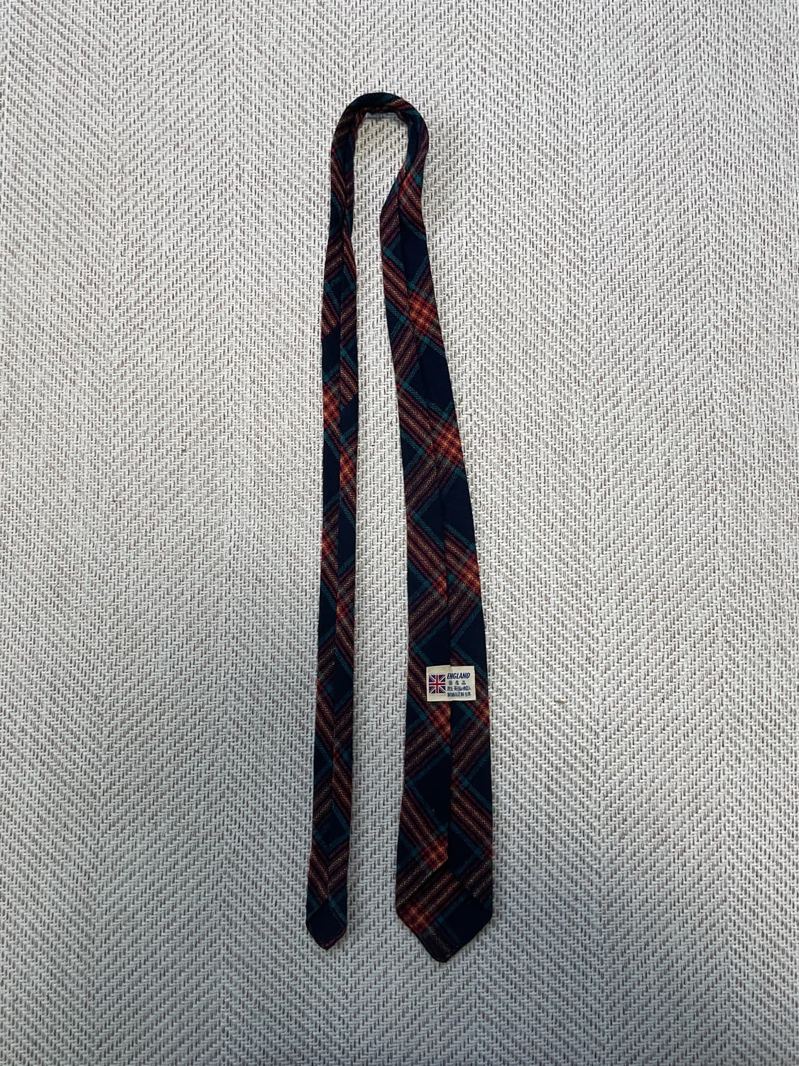 빈티지 잉글랜드 타탄체크 넥타이 J03727 상품이미지4