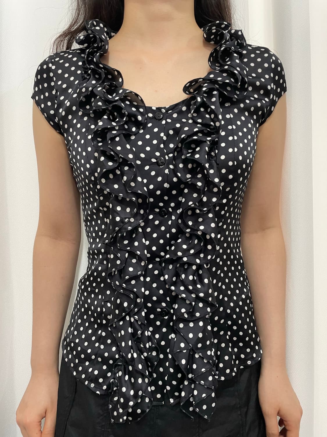 nara camicie dot blouse 상품이미지1