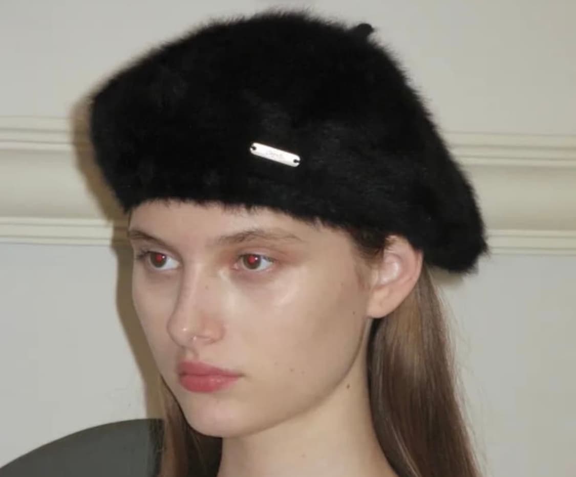 시눈 Angora Beret (Black) 상품이미지1