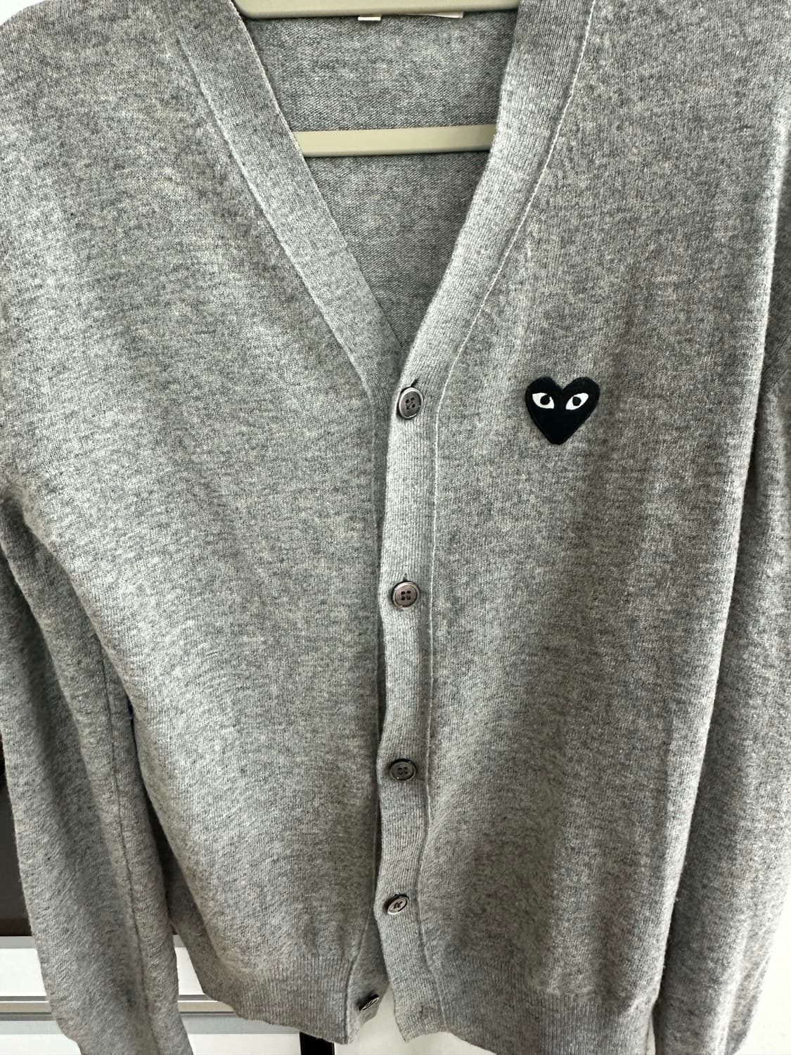 꼼데 가디건 그레이 XL 상품이미지1