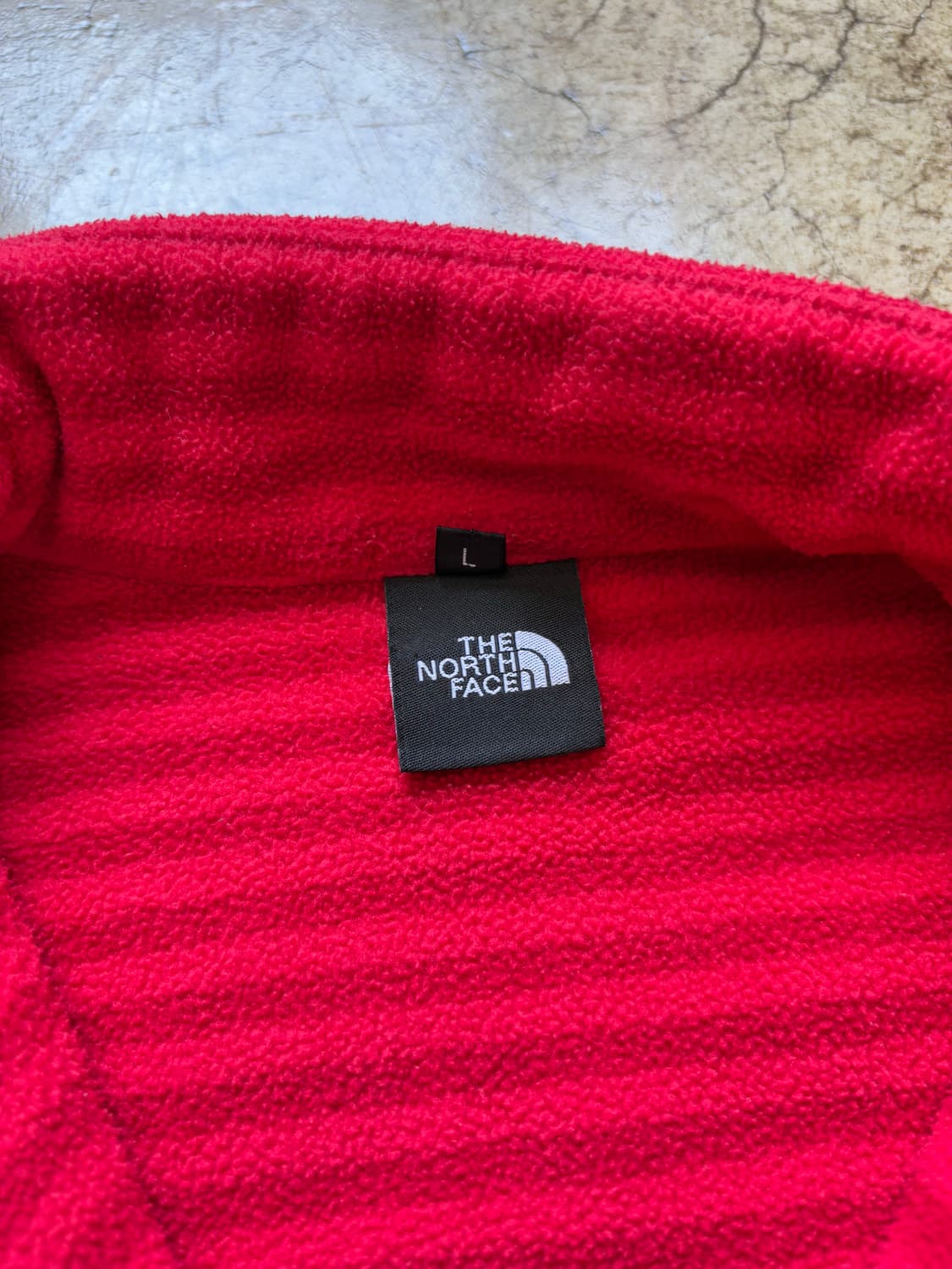 노스페이스 스트라이프 레드 플리스 상품이미지4