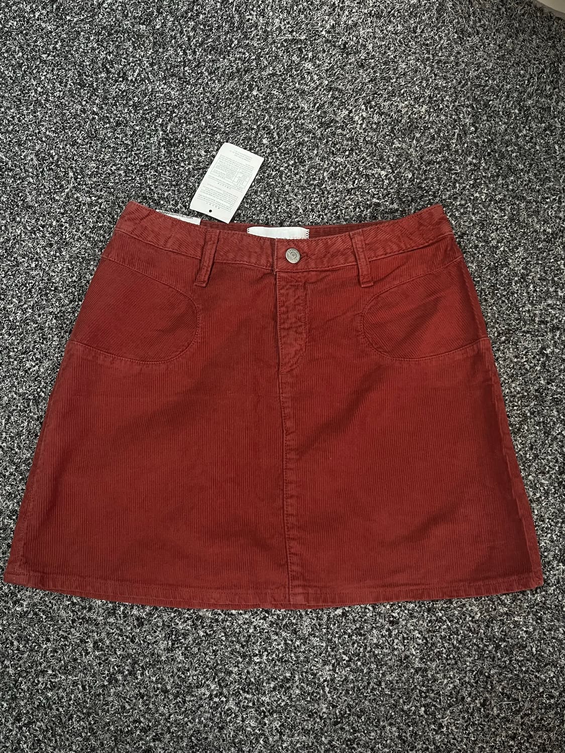 Paper Denim & Cloth 코듀로이 미니스커트 버건디 26 상품이미지1