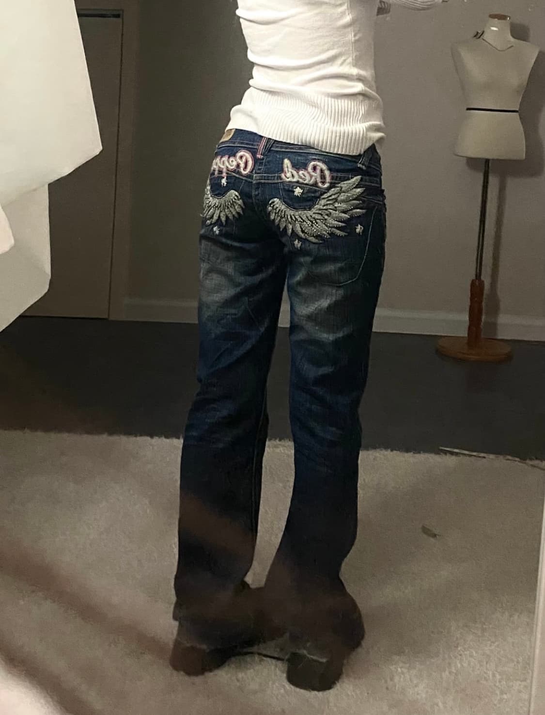 레드페퍼 로우라이즈 부츠컷팬츠 상품이미지1