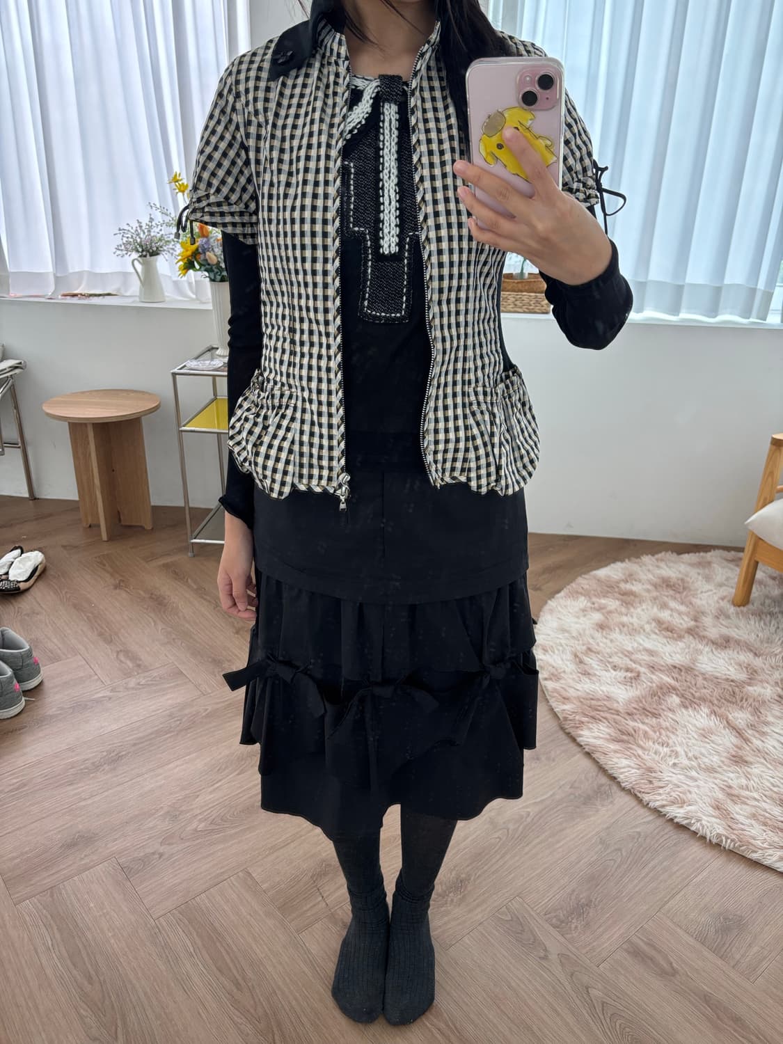 히로코비즈 리본 메쉬탑 상품이미지6