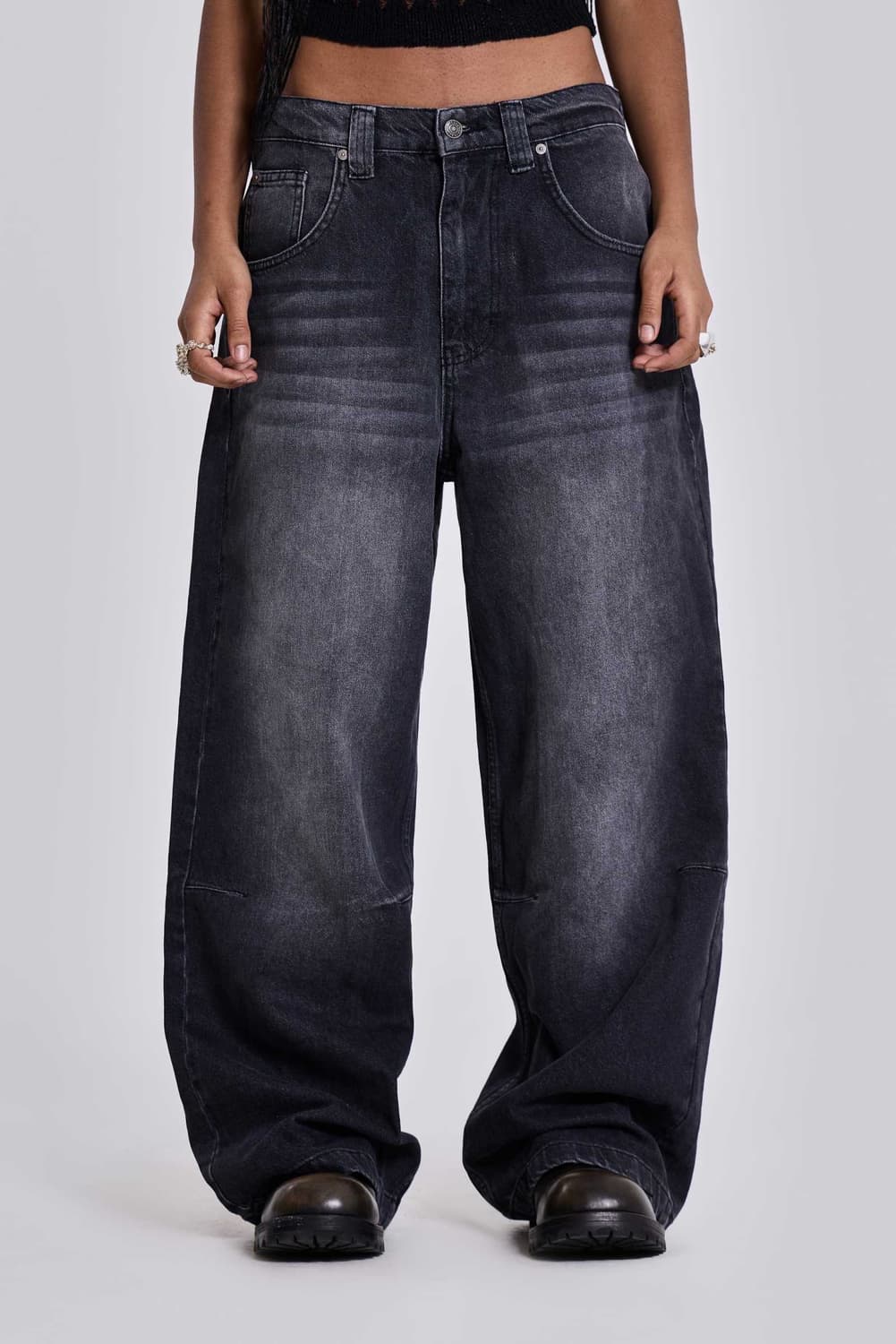 제이디드런던 바지 새상품 Washed Black Colossus Jean 상품이미지4