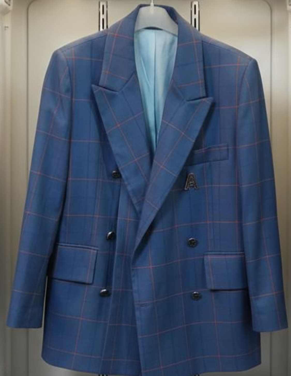 럭키슈에뜨 아뜰리에 체크 더블자켓 ㅡ36사이즈 상품이미지1