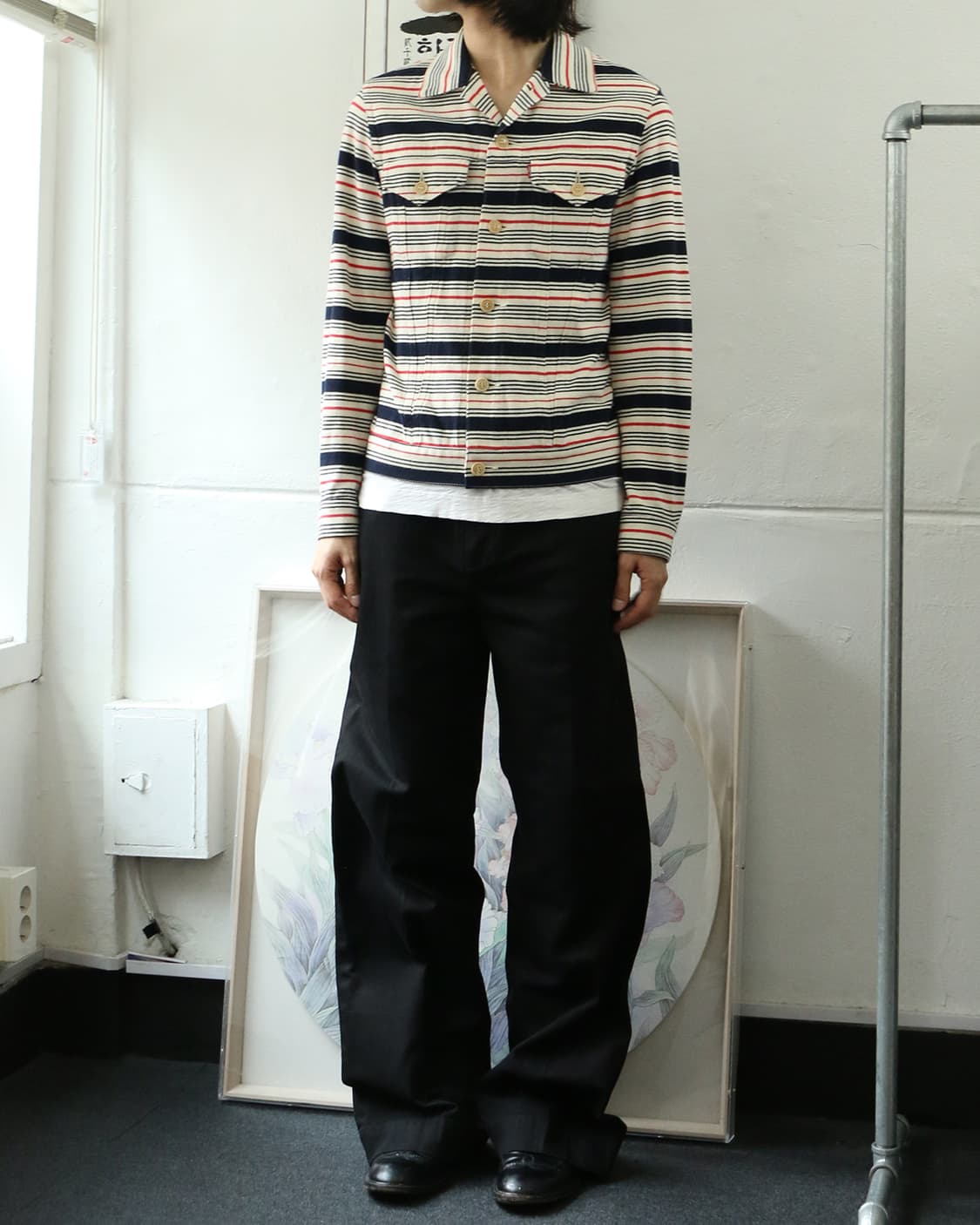 준야 와타나베 맨 X 리바이스 스트라이프 자켓 상품이미지2