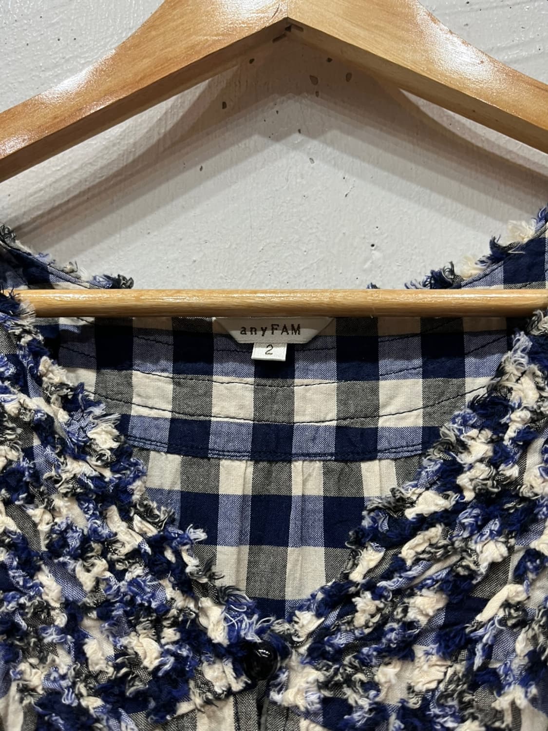 anyFAM JPN 모리 체크 블라우스 상품이미지2