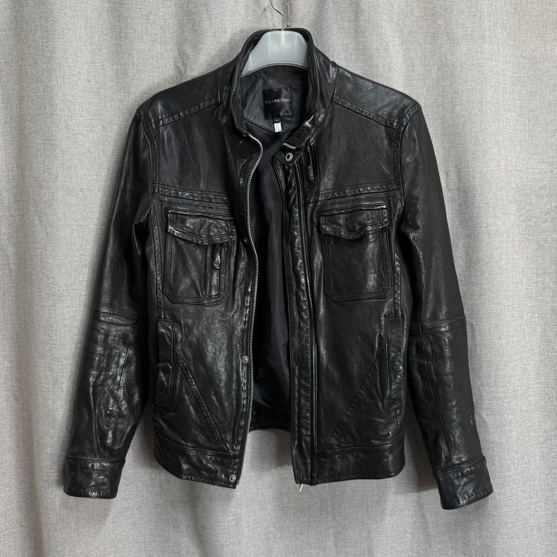 [48/M] 펄프픽션 이탈리아 레더 라이더 자켓 상품이미지2
