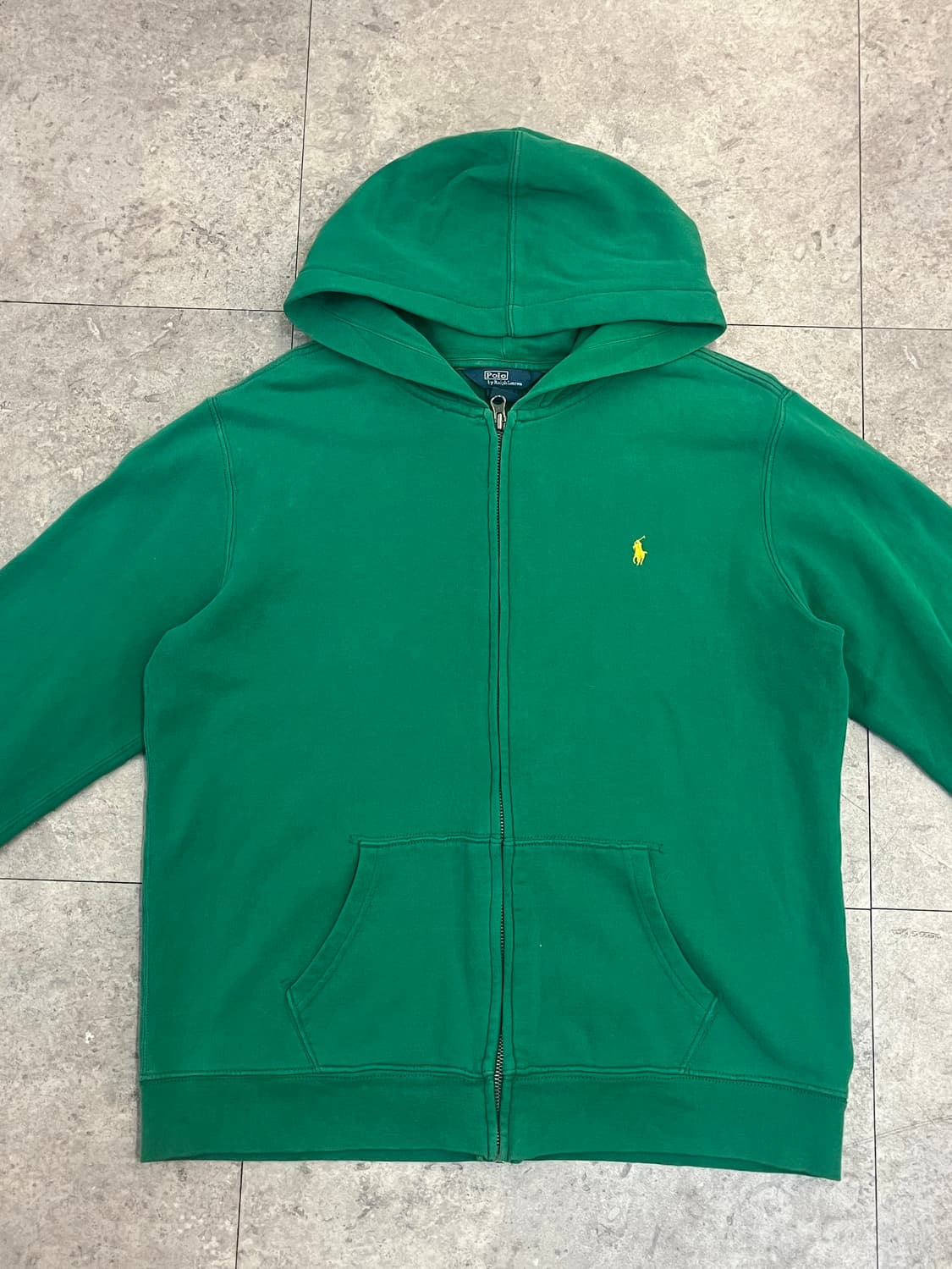 폴로 랄프로렌 기모 후드집업 그린 XL #csz3355 상품이미지4