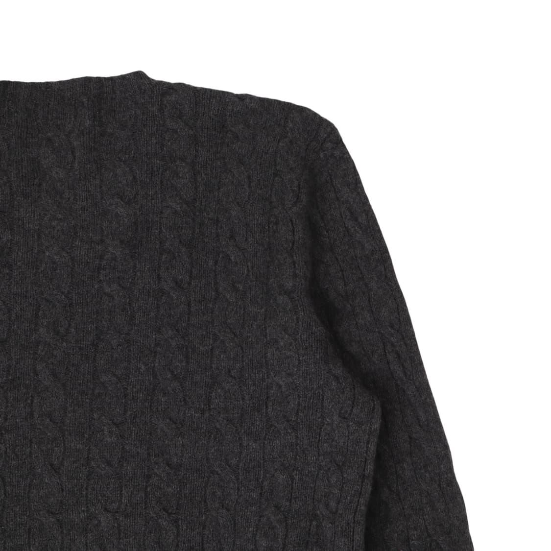 폴로 랄프로렌 챠콜 울 캐시미어 케이블 니트 상품이미지6