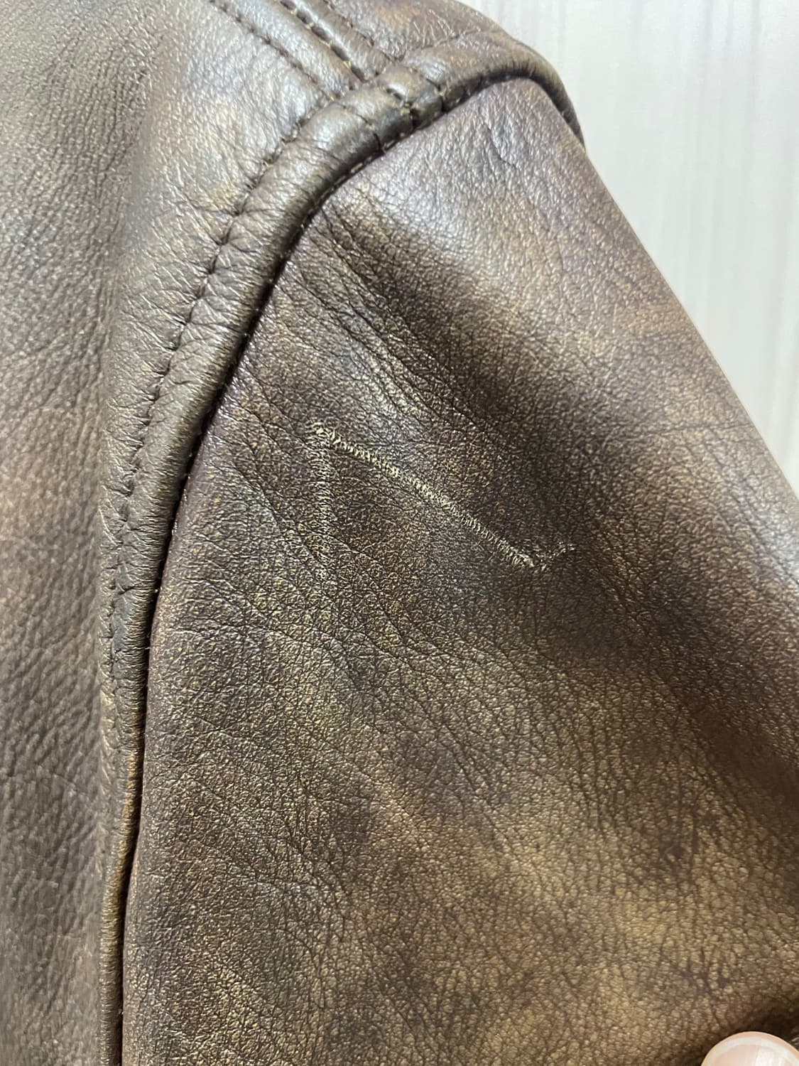 RRL 더블알엘 레더 카코트 S 상품이미지4