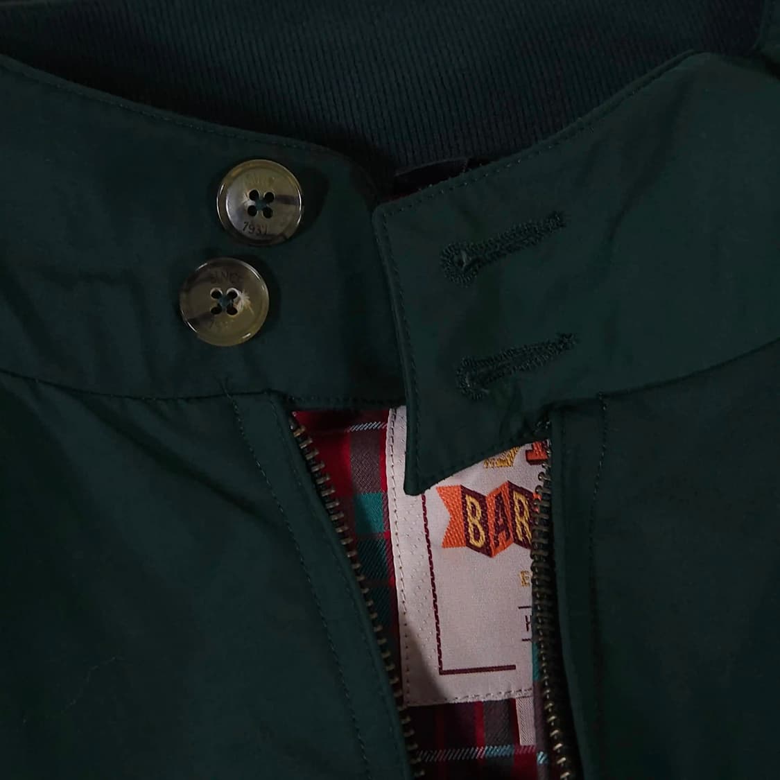 95~100)BARACUTA 바라쿠타 G9 해링턴 자켓 다크그린 상품이미지2