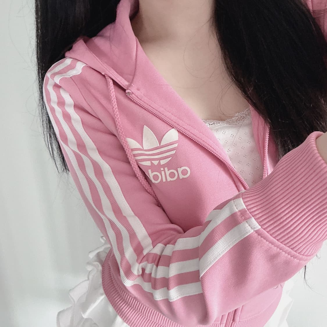 아디다스 핑크 후드 져지 후드플락 상품이미지5