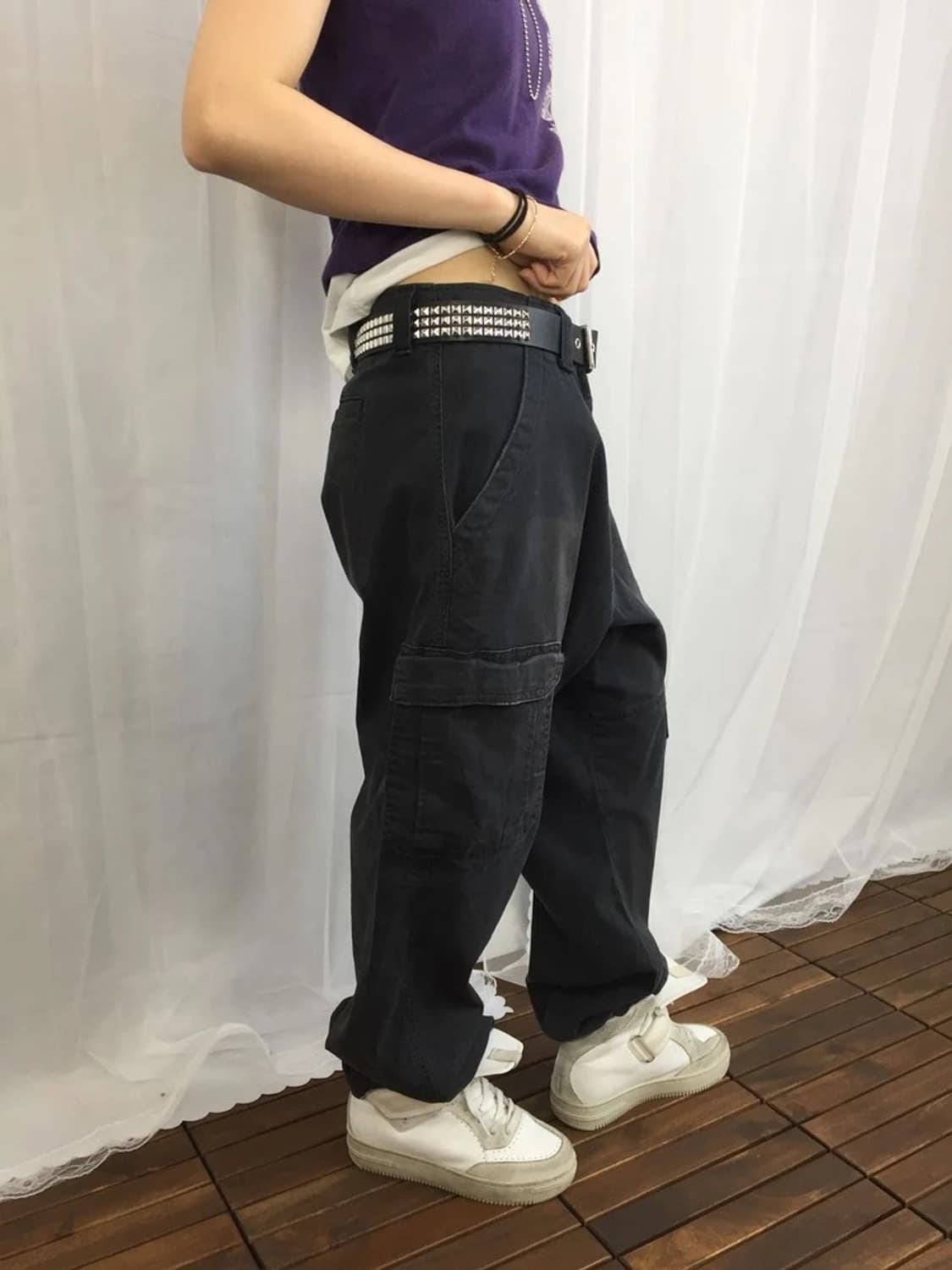 Wrangler Black Cargo Pants 상품이미지3