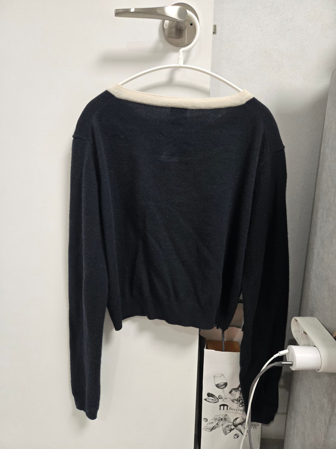 SIE 시에 코코트리밍 가디건 니트 셋업🤍🖤 상품이미지5