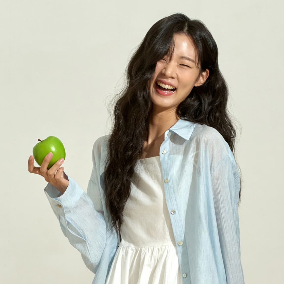 클립스 브리엘 반가발 롱 히피펌 젤리펌 웨이브 빈티지 헤어피스 핑크에이지 상품이미지1