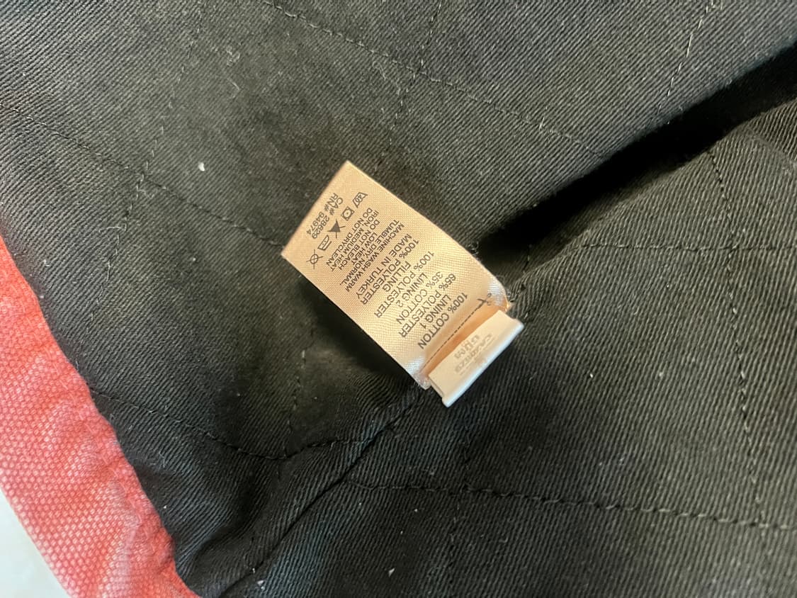 Stussy Washed Canvas Shop Jacket Orange 상품이미지4