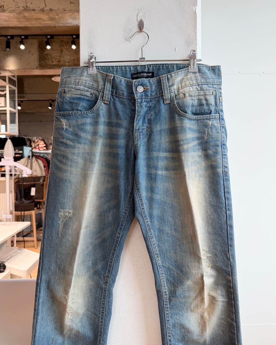 돌체앤가바나 데님 빈티지 워싱 팬츠 상품이미지3