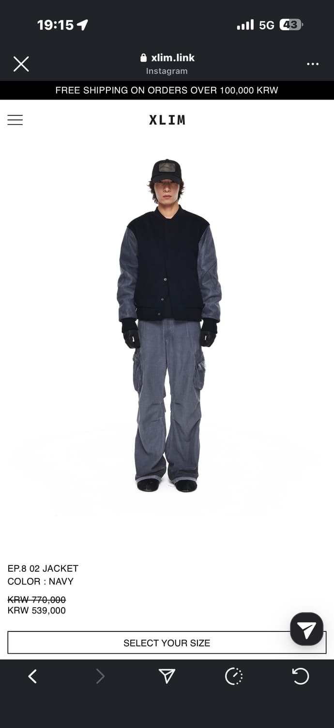 엑슬림 자켓 XL 새제품 상품이미지1