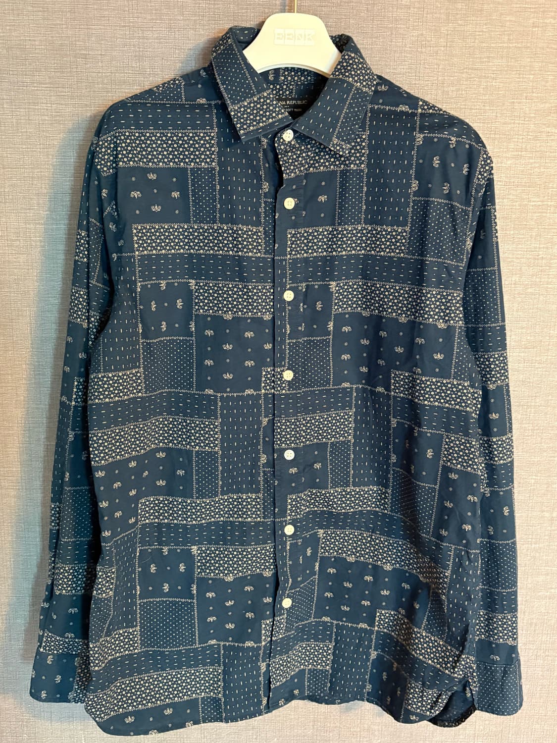 바나나 리퍼블릭 패턴 셔츠 L 상품이미지1