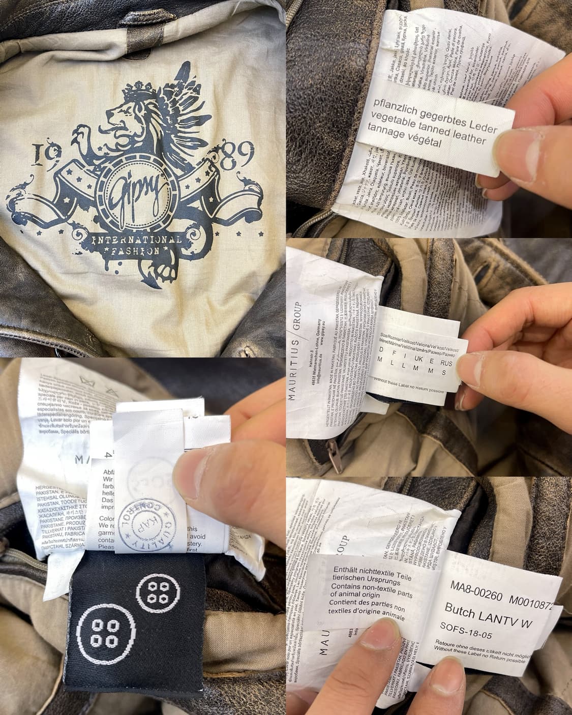 집시 더블 브레스티드 레더 자켓 상품이미지7