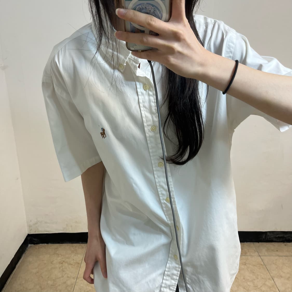 Polo white short sleeve shirt 상품이미지3