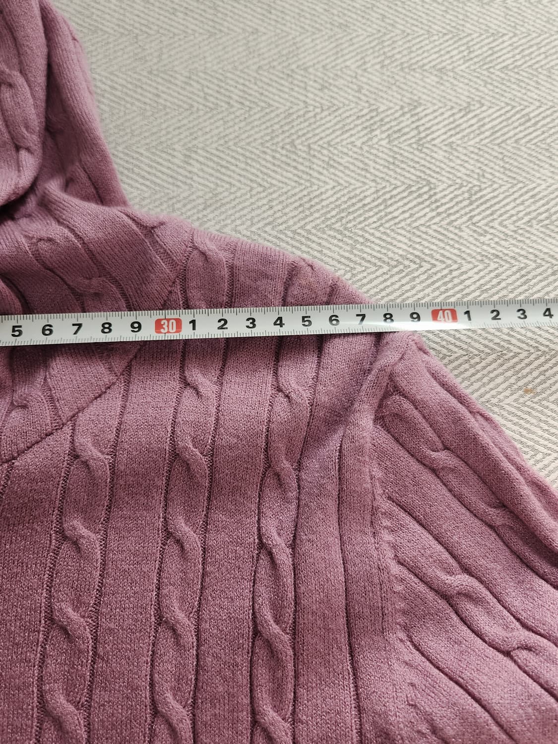 [55] 까사렐 케이블 니트 후드집업 여성 55사이즈 상품이미지10