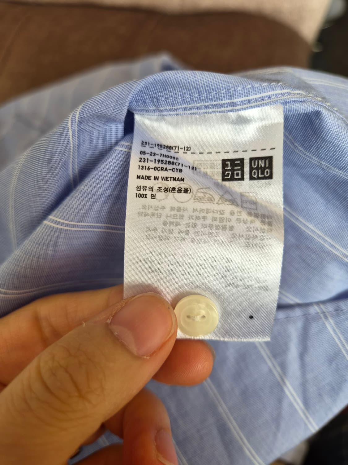 새제품)유니클로 여성 루즈핏칠부셔츠 S사이즈 상품이미지8